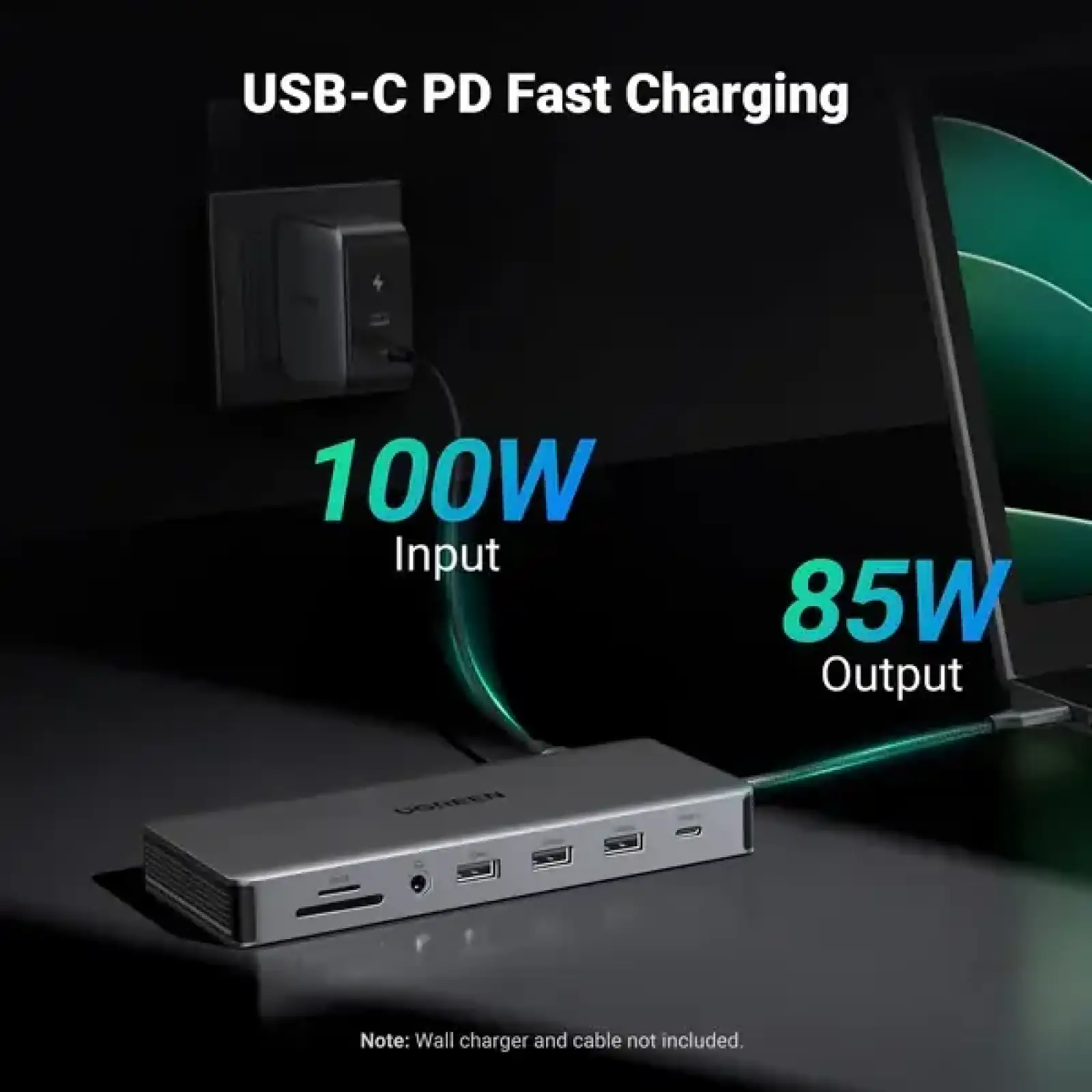 Док-станція USB3.2 Type-C --> HDMIx2,4K60Hz/4xUSB-A/2xUSB-C3.2/DP4K60Hz/RJ45/SD/TF/AUX PD 100W CM681 (15978) UA