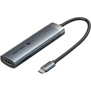 Док-станція USB3.2 Type-C --> HDMI 4K60Hz/3xUSB-A 3.0/ USB-C3.0, PD 100W 5-in-1 Vention (TGMHB) UA