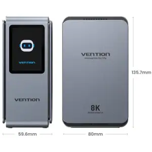 Док-станція USB3.2 Type-C --> HDMIx2, 8K30Hz/DP/USB-C3.2/2xUSB-A3.2/USB-A2.0/SD/TF/RJ45/3.5mm TRRS/P (TFXH0) UA