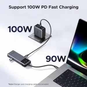 Док-станція USB3.2 Type-C --> HDMI 4K60Hz/2xUSB-А 3.2/2xUSB-C 3.2/PD 100W 6-in-1 CM888 Ugreen (35998) UA