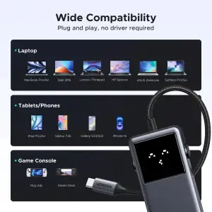 Док-станція USB3.2 Type-C --> HDMI 4K60Hz/2xUSB-А 3.2/2xUSB-C 3.2/PD 100W 6-in-1 CM888 Ugreen (35998) UA