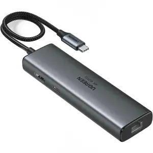 Док-станція USB3.2 Type-C -> HDMI 4K60Hz/2xUSB-A 3.2/USB-C 3.2/RJ45/ PD 100W CM512 Ugreen (45000) UA