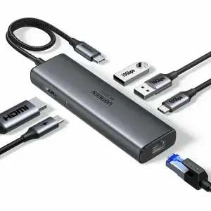 Док-станція USB3.2 Type-C -> HDMI 4K60Hz/2xUSB-A 3.2/USB-C 3.2/RJ45/ PD 100W CM512 Ugreen (45000) UA