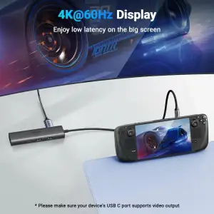 Док-станція USB3.2 Type-C -> HDMI 4K60Hz/2xUSB-A 3.2/USB-C 3.2/RJ45/ PD 100W CM512 Ugreen (45000) UA