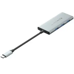 Док-станція USB3.1 Type-C --> HDMI 4K30Hz/USB 3.0x3/SD/TF/PD 100W 7-in-1 Vention (TOPHB) UA