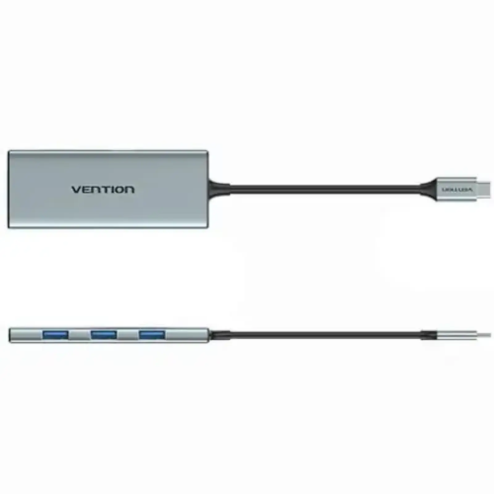 Док-станція USB3.1 Type-C --> HDMI 4K30Hz/USB 3.0x3/SD/TF/PD 100W 7-in-1 Vention (TOPHB) UA
