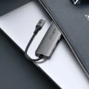 Док-станція USB3.0 Type-C --> HDMI4K@60Hz/2xUSB-A 3.0/TF/SD/USB-C 90W Hub 6-in-1 J18 Acefast (6974316285939) UA