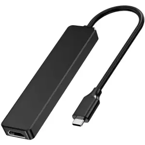 Док-станція USB 3.0 -->HDMI 4K30Hz/USB2.0x2/USB 3.0/USB-C PD 100W 5 in 1 Hub Choetech (HUB-M80-BK) UA