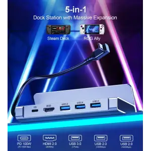 Док-станція USB3.1 Type-C --> HDMI 4K60Hz/USB 3.0x2/USB 2.0/Type-C PD 100W Hub 7-in-1 Choetech (HUB-M77-GY) UA