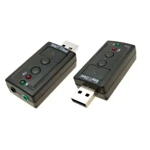 Звукова карта USB AUX jack, 2*TRS (Mic + Ear), Virtual 7.1 Channel, RTL (B00650) UA
