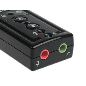 Звукова карта USB AUX jack, 2*TRS (Mic + Ear), Virtual 7.1 Channel, RTL (B00650) UA