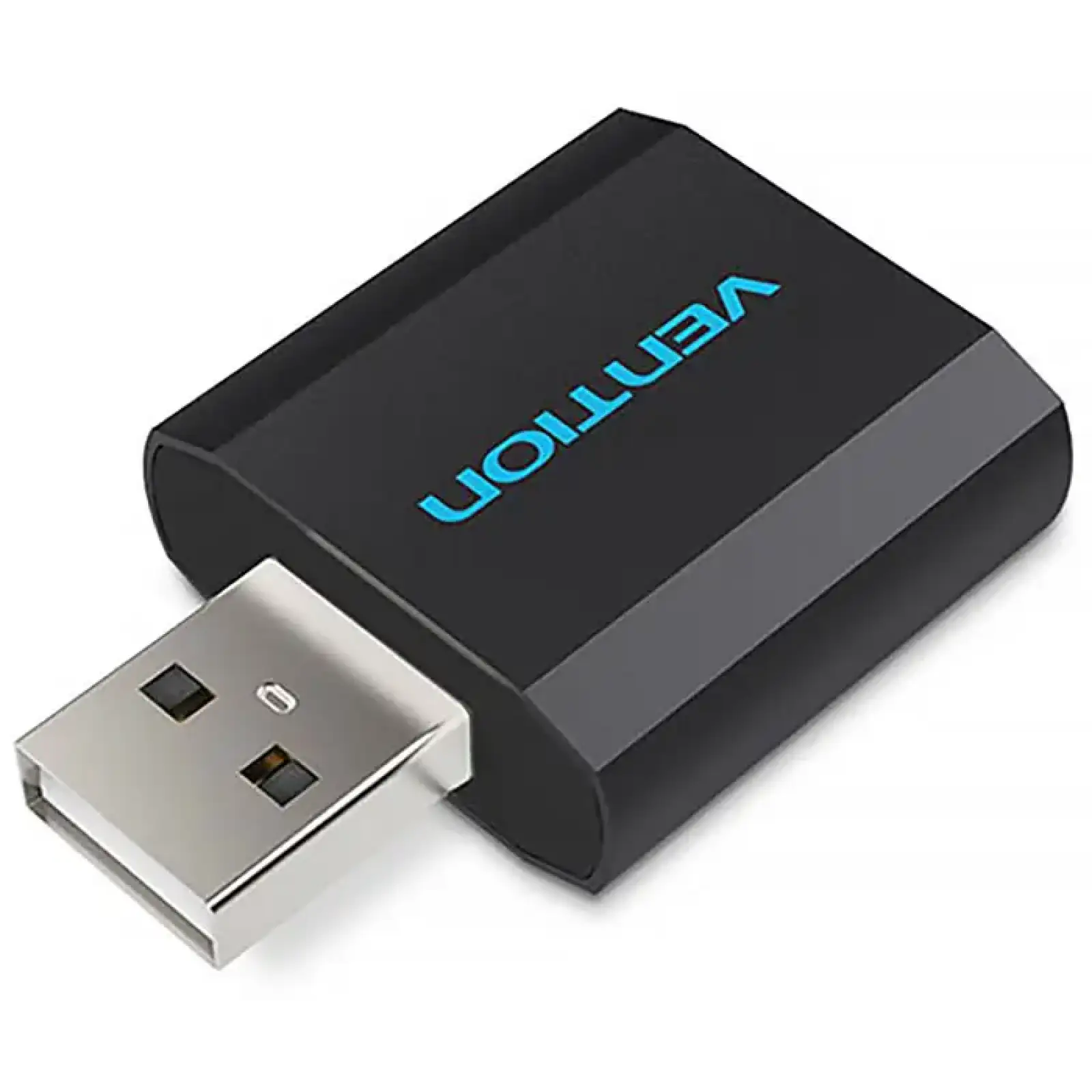 Звукова карта USB AUX jack, 2*TRS (Mic + Ear) Metal Vention (VAB-S17-B) UA