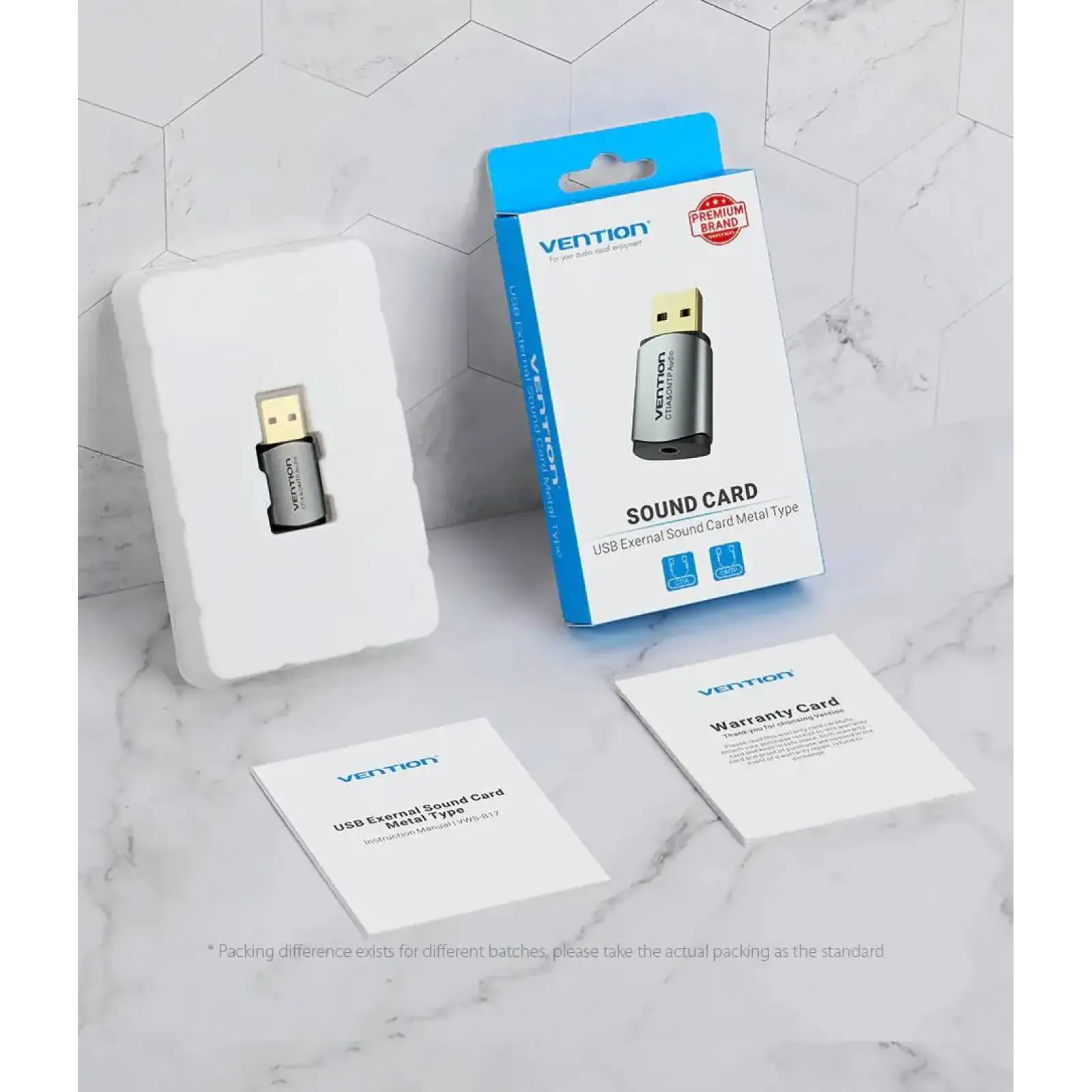 Звукова карта USB AUX jack, TRRS Metal (OMTP-CTIA) Vention сіра (CDLH0) UA