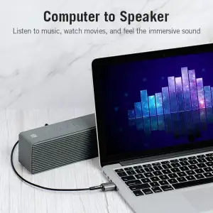 Звукова карта USB AUX jack, TRRS Metal (OMTP-CTIA) Vention сіра (CDLH0) UA