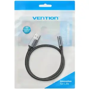 Звукова карта USB AUX jack, TRRS, 0.25м, OMTP та CTIA, обплетення, Vention (CVFHC) UA