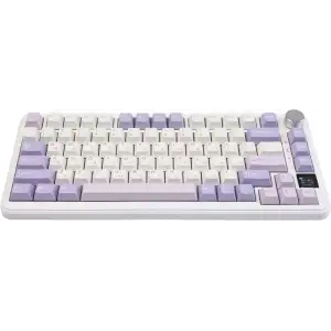 Клавіатура ігрова механічна Attack Shark X85PRO 82кл. RGB, Wireless, Lavender (X85PROL_AS) UA