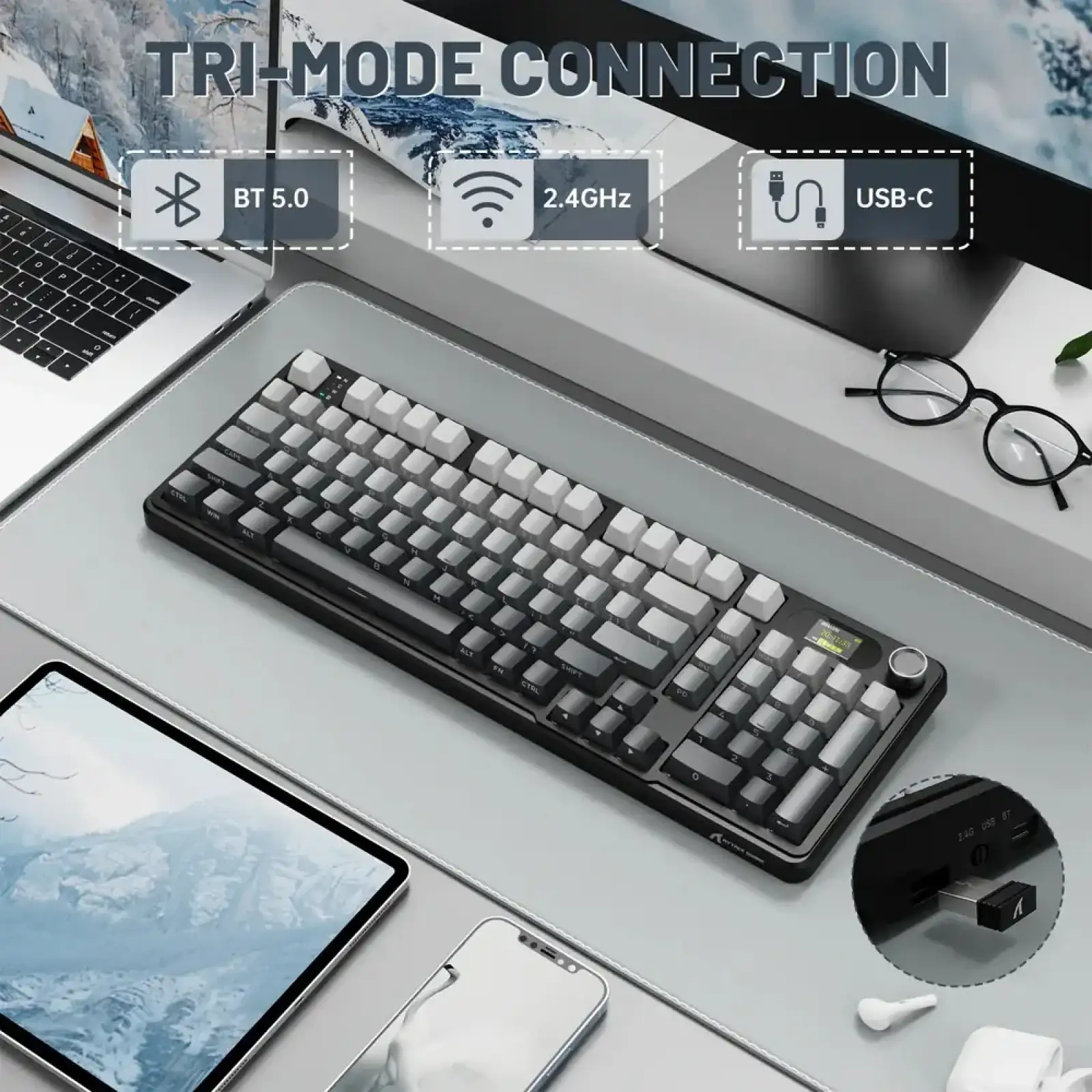 Клавиатура Attack Shark X98 Pro RGB Wireless Moonlit Night (X98PROMN_AS) UA