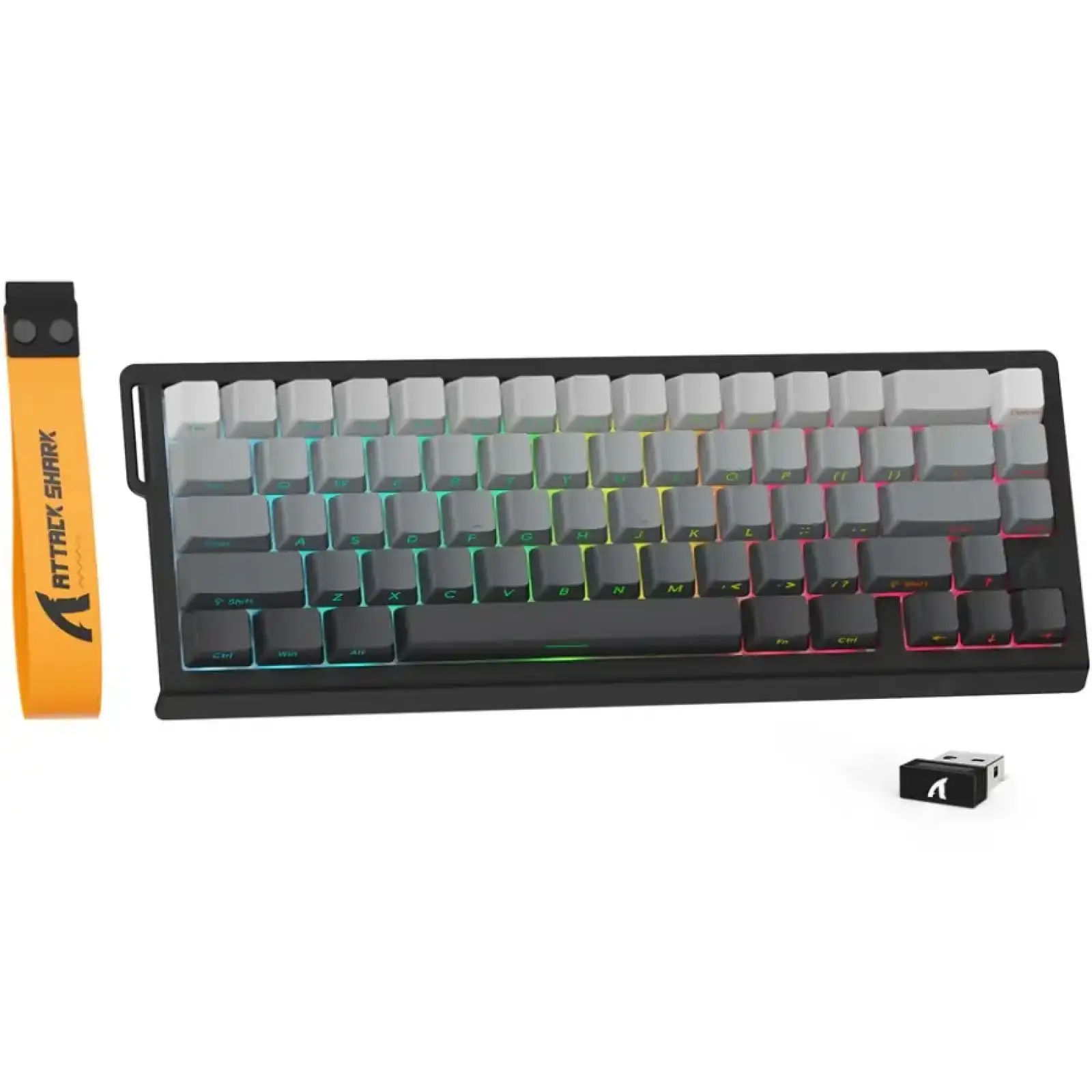 Клавіатура ігрова магнітна Attack Shark X68 Pro HE 66кл. RGB, Wireless, Moonlit Night (X68PROHEML_AS) UA