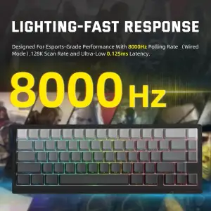 Клавіатура ігрова магнітна Attack Shark X68 Pro HE 66кл. RGB, Wireless, Moonlit Night (X68PROHEML_AS) UA