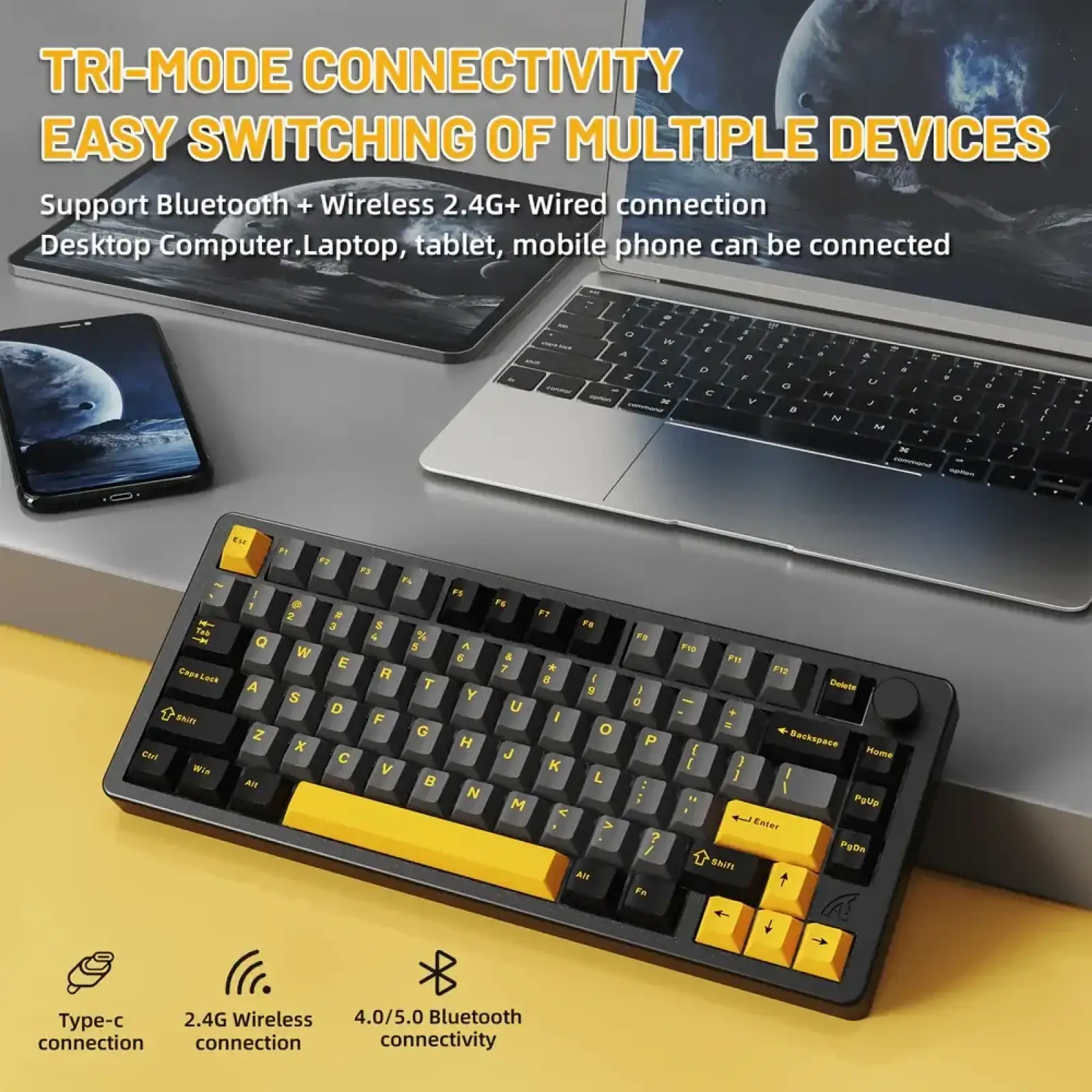Клавиатура механическая Attack Shark X86 Starry Black (X86SB_AS) UA