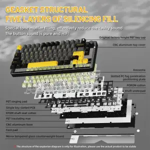 Клавиатура механическая Attack Shark X86 Starry Black (X86SB_AS) UA