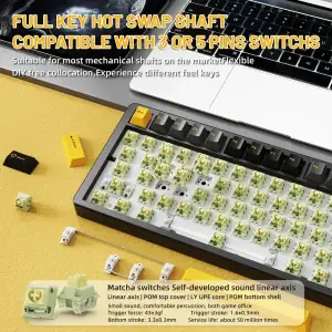 Клавиатура механическая Attack Shark X86 Starry Black (X86SB_AS) UA