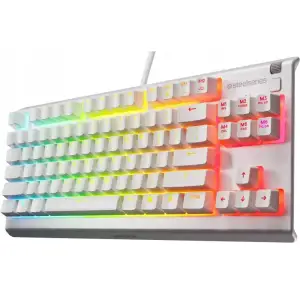 Клавіатура ігрова SteelSeries Apex 3 TKL UA White (64819) UA