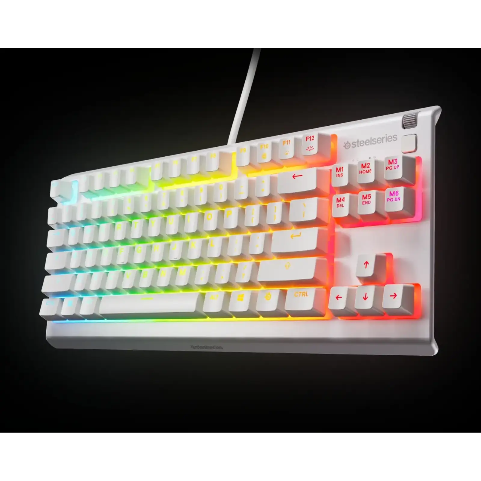 Клавіатура ігрова SteelSeries Apex 3 TKL UA White (64819) UA