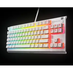 Клавіатура ігрова SteelSeries Apex 3 TKL UA White (64819) UA