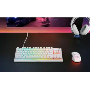 Клавіатура ігрова SteelSeries Apex 3 TKL UA White (64819) UA