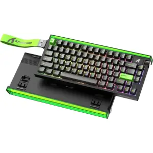 Клавіатура ігрова магнітна Attack Shark R85 HE 79кл. RGB, USB-C, Magnetic Switch, ENG version, Green (R85HEGRN_AS) UA