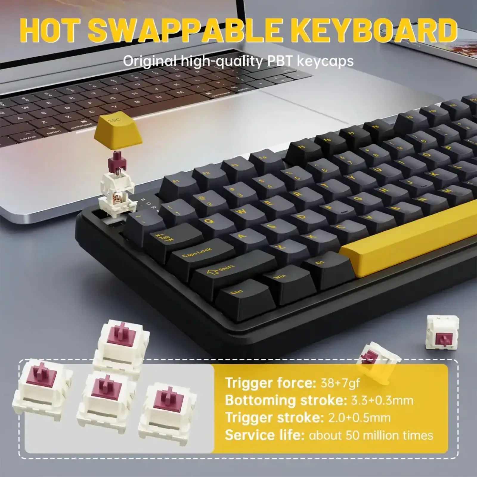 Клавиатура Attack Shark X98 Pro RGB Wireless Star Black (X98PROSB_AS) UA