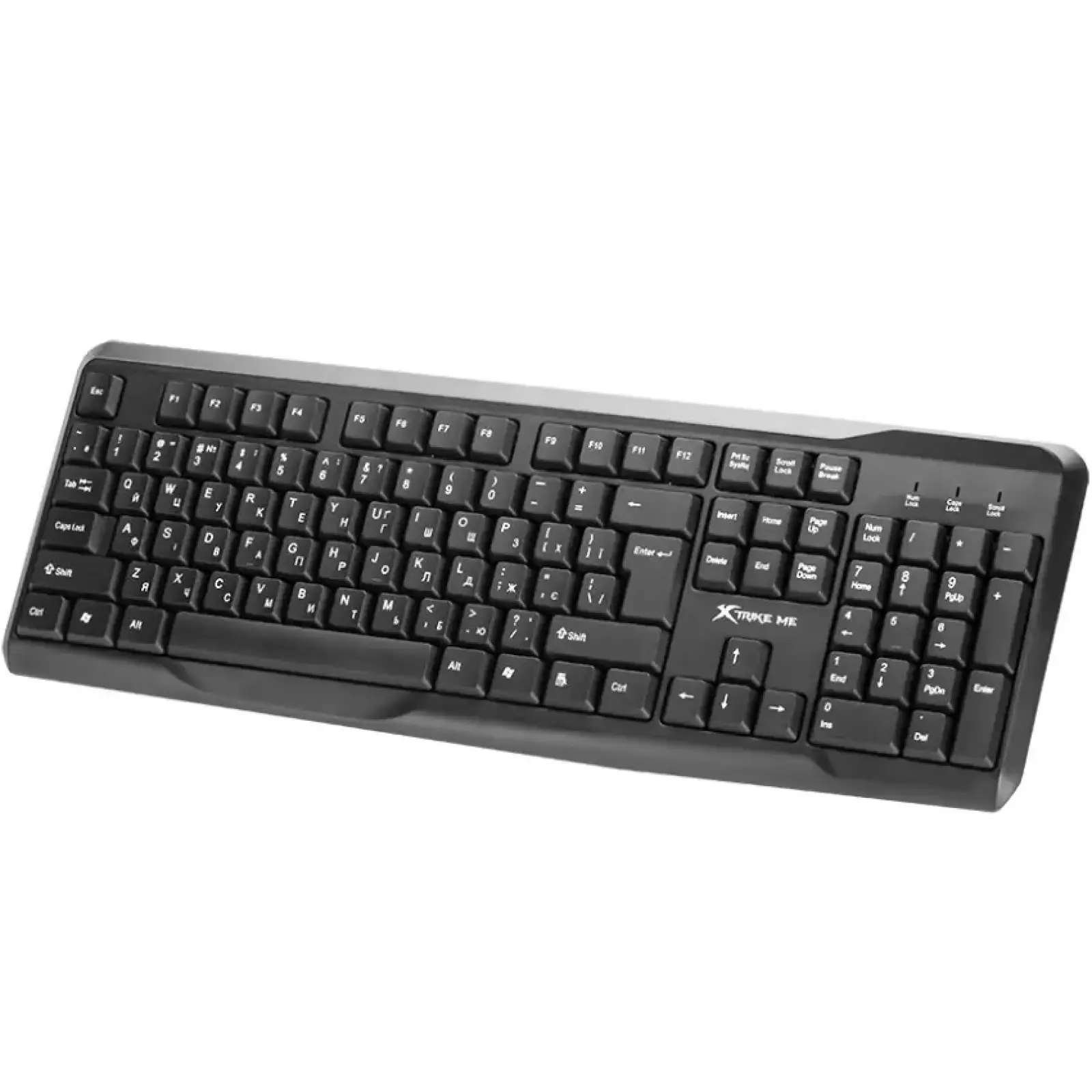 Клавіатура XTRIKE ME KB-229 UA 104 кл. USB, чорна (KB-229UA) UA