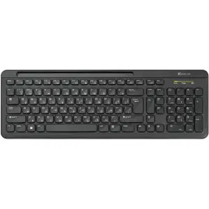 Клавіатура XTRIKE ME KB-303 UA бездротова Bluetooth+2.4G,105 кл. чорна (KB-303UA) UA