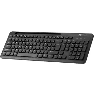 Клавіатура XTRIKE ME KB-303 UA бездротова Bluetooth+2.4G,105 кл. чорна (KB-303UA) UA