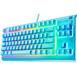 Клавіатура ігрова SteelSeries Apex 3 TKL UA Aqua (64933) UA