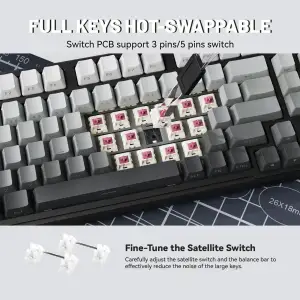 Клавіатура Attack Shark X98 RGB Wireless Moonlight Night (X98ML_AS) UA