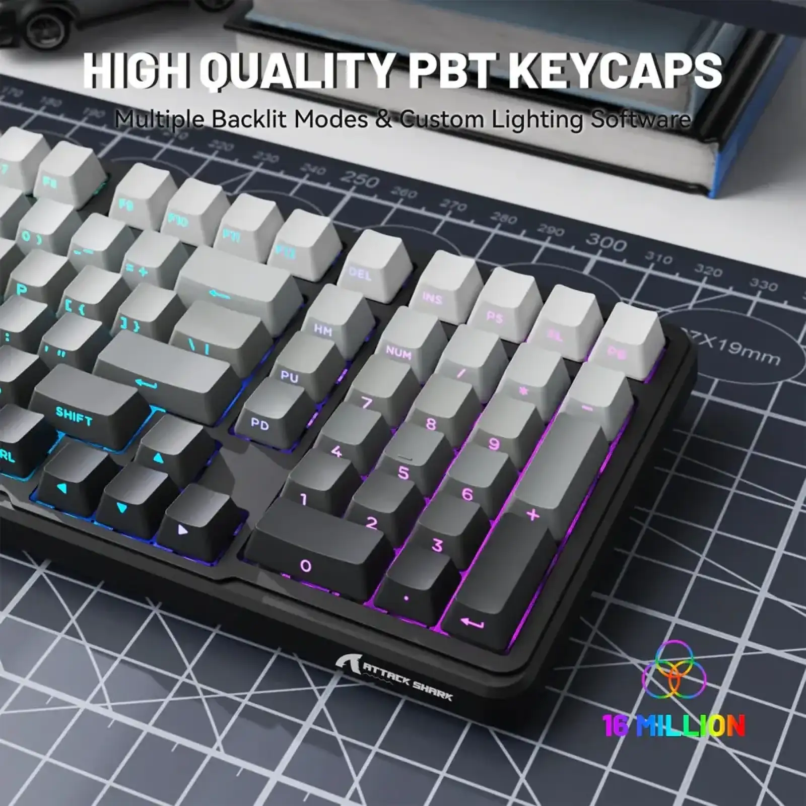 Клавіатура Attack Shark X98 RGB Wireless Moonlight Night (X98ML_AS) UA