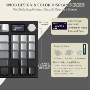Клавіатура ігрова механічна Attack Shark K86 87кл.RGB,Wireless, Blue Whale перемикачі,Moonlit Night (K86MN_AS) UA