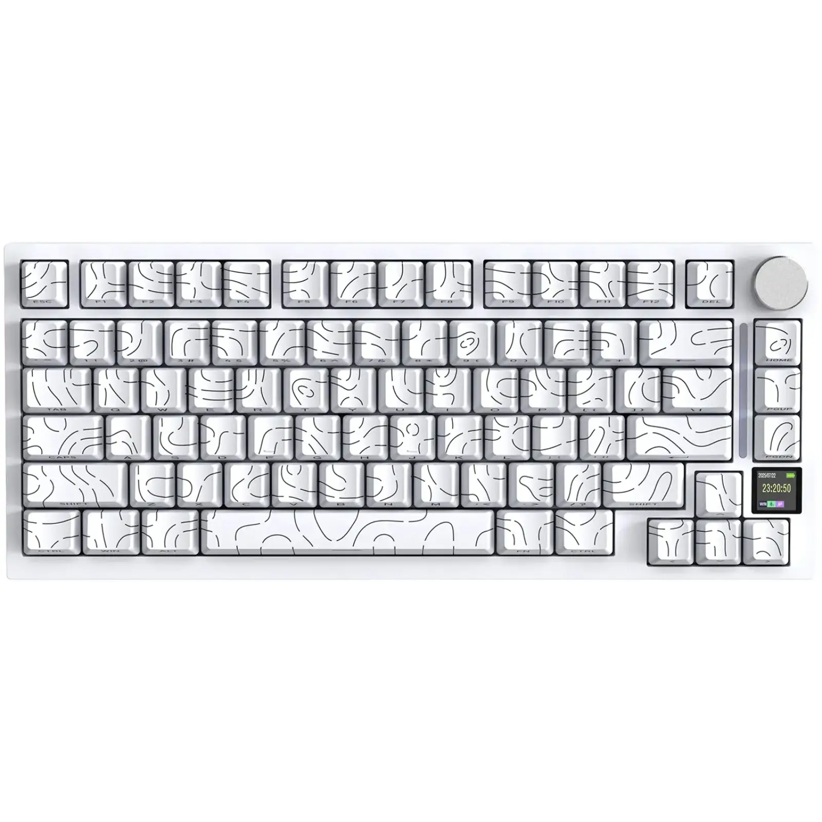Клавіатура ігрова механічна Attack Shark X820 Ultra 81кл.RGB,Wireless, Gift Axis, ENG version, White (X820ULTRAGA_AS) UA