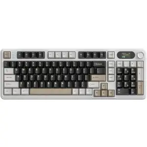 Клавіатура ігрова механічна Attack Shark X98 Pro 99кл. RGB, Wireless, ENG version, Cheese white (X98PROCW_AS) UA