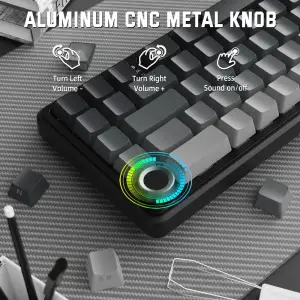 Клавіатура Attack Shark X66 RGB Wireless Moonlit Night (X66MN_AS) UA