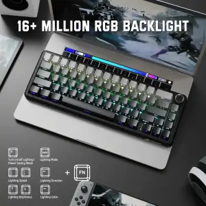 Клавіатура Attack Shark X66 RGB Wireless Moonlit Night (X66MN_AS) UA