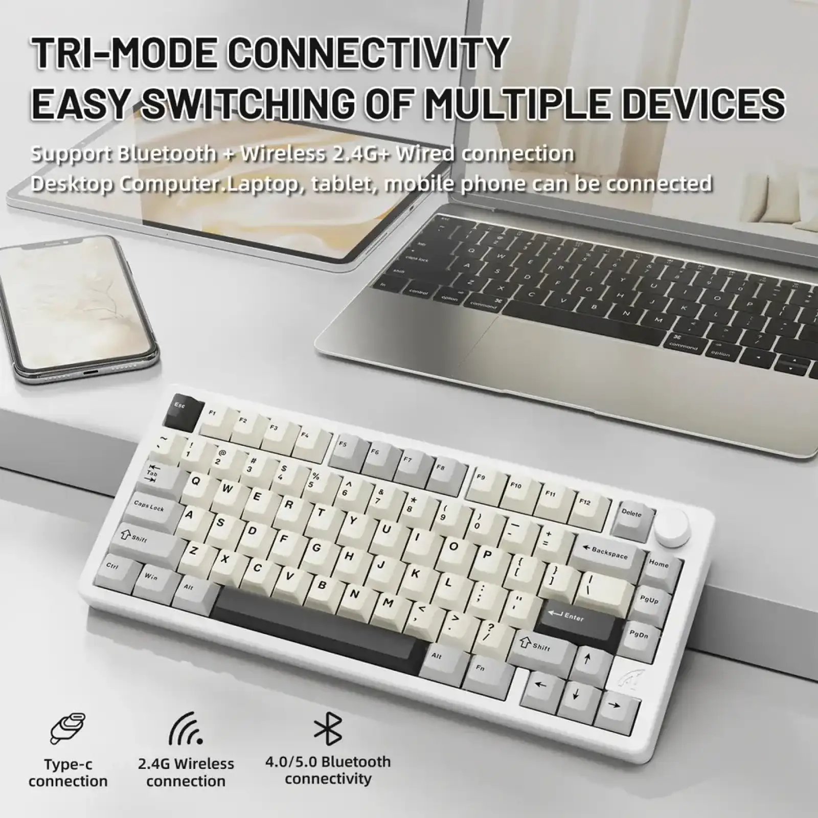 Клавиатура Attack Shark X86 Starlight White (X86SW_AS) UA