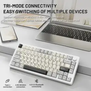 Клавиатура Attack Shark X86 Starlight White (X86SW_AS) UA