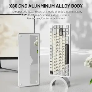 Клавиатура Attack Shark X86 Starlight White (X86SW_AS) UA