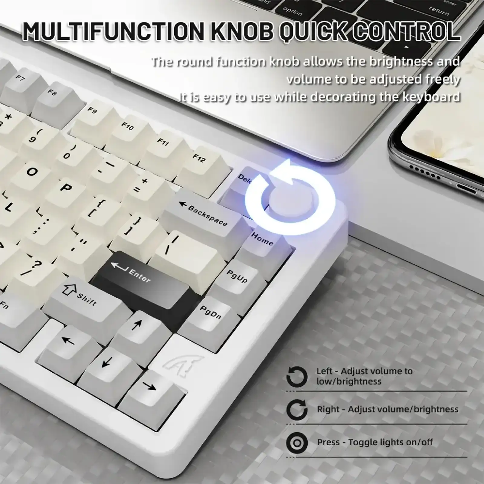 Клавиатура Attack Shark X86 Starlight White (X86SW_AS) UA