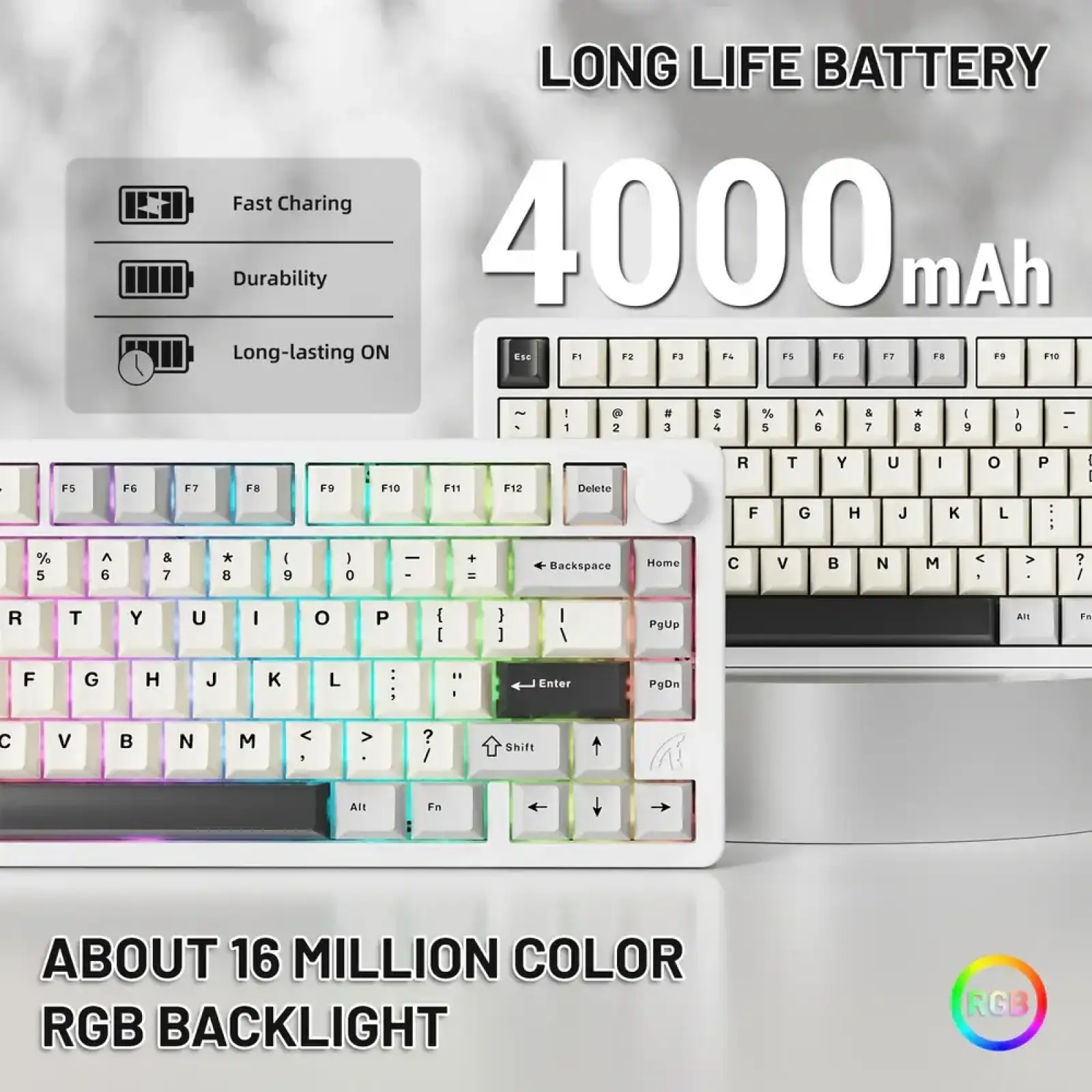 Клавиатура Attack Shark X86 Starlight White (X86SW_AS) UA