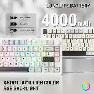 Клавиатура Attack Shark X86 Starlight White (X86SW_AS) UA