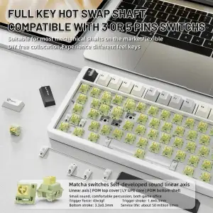 Клавиатура Attack Shark X86 Starlight White (X86SW_AS) UA